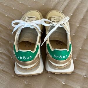 GHOUD White and Green Sneakers.